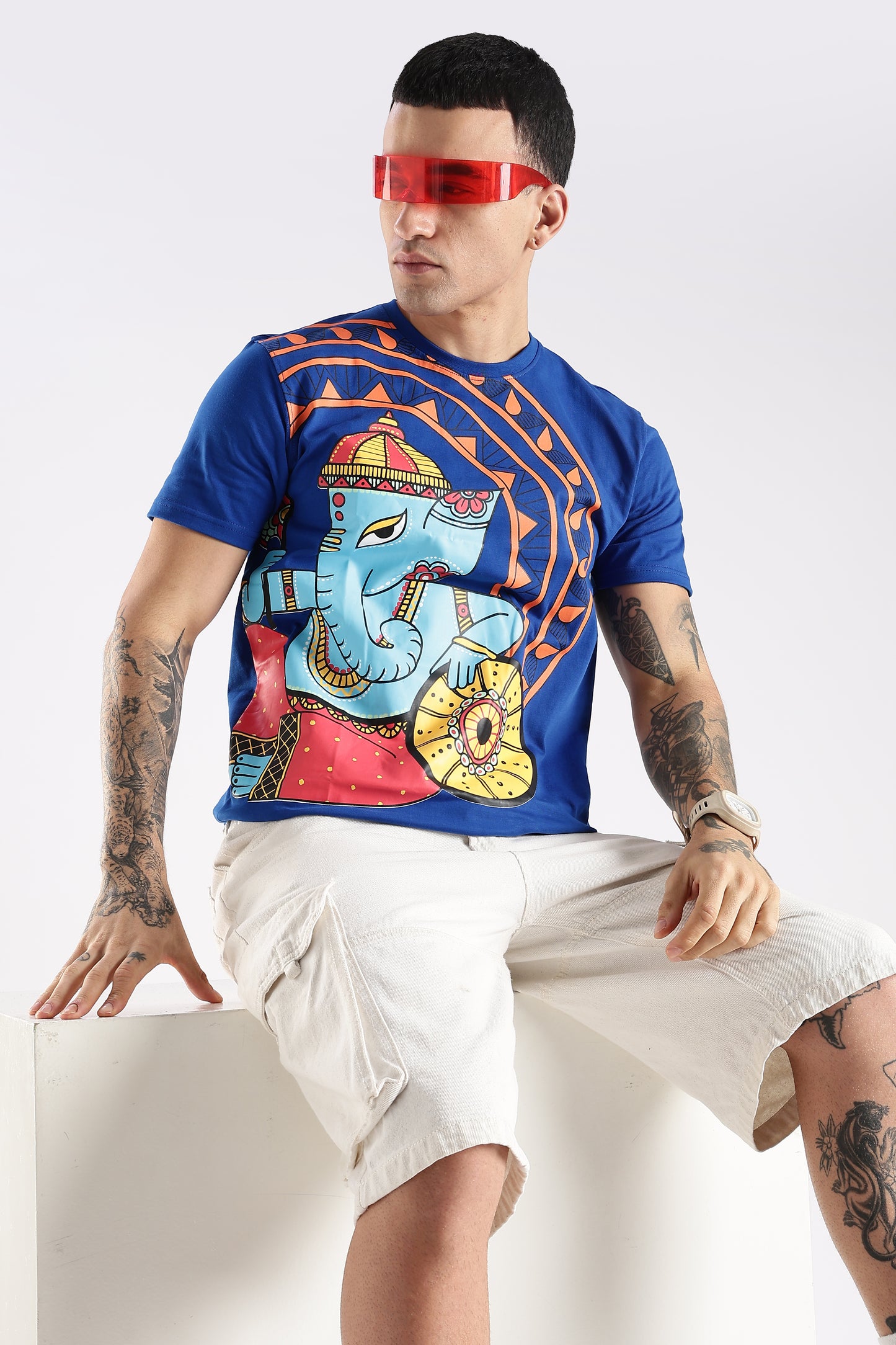 Lambodar- Madhubani Ganesha T-Shirt