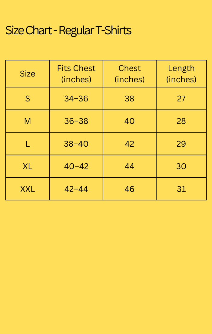 Size Chart 1