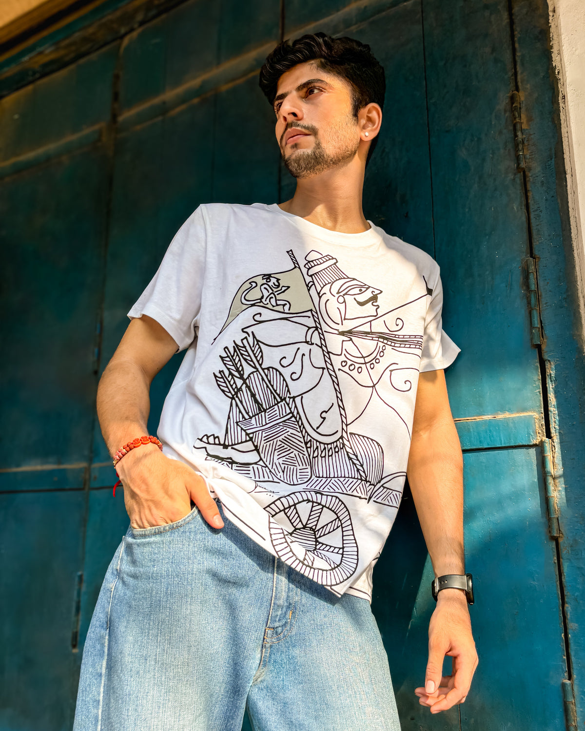 Warrior & Guide t-shirt by Anahat — Krishna and Arjuna design