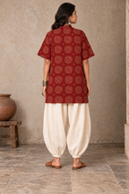 Reyansh: The First Ray (Ajrakh Hand Block Printed Kurta)