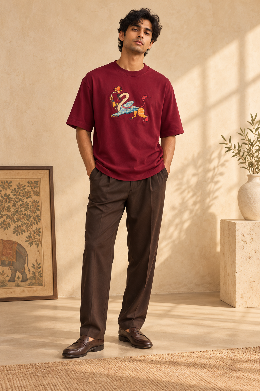 Navagunjara- Embroidered