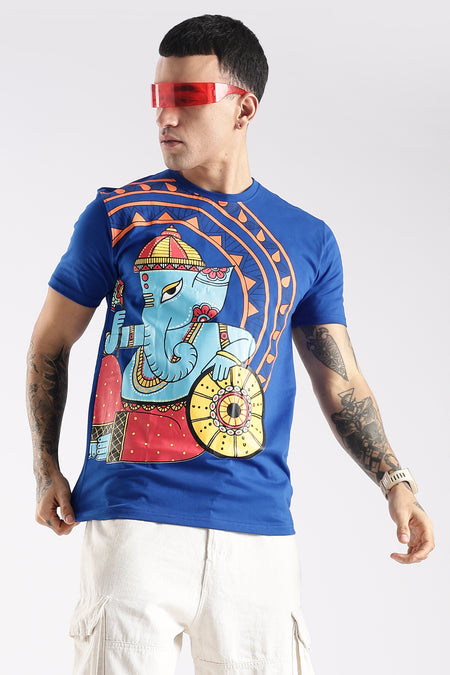 Lambodar- Madhubani Ganesha T-Shirt