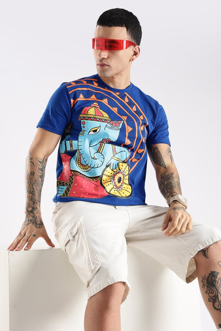 Lambodar- Madhubani Ganesha T-Shirt