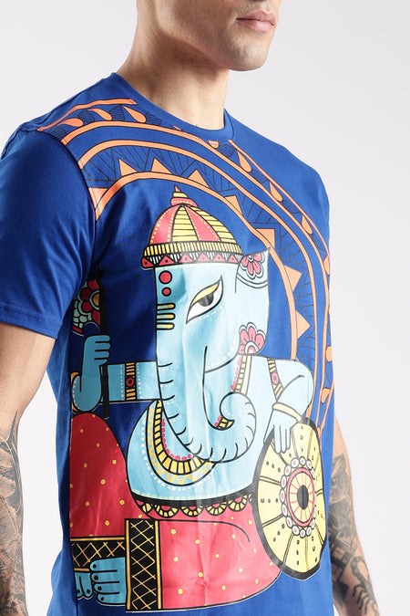 Lambodar- Madhubani Ganesha T-Shirt