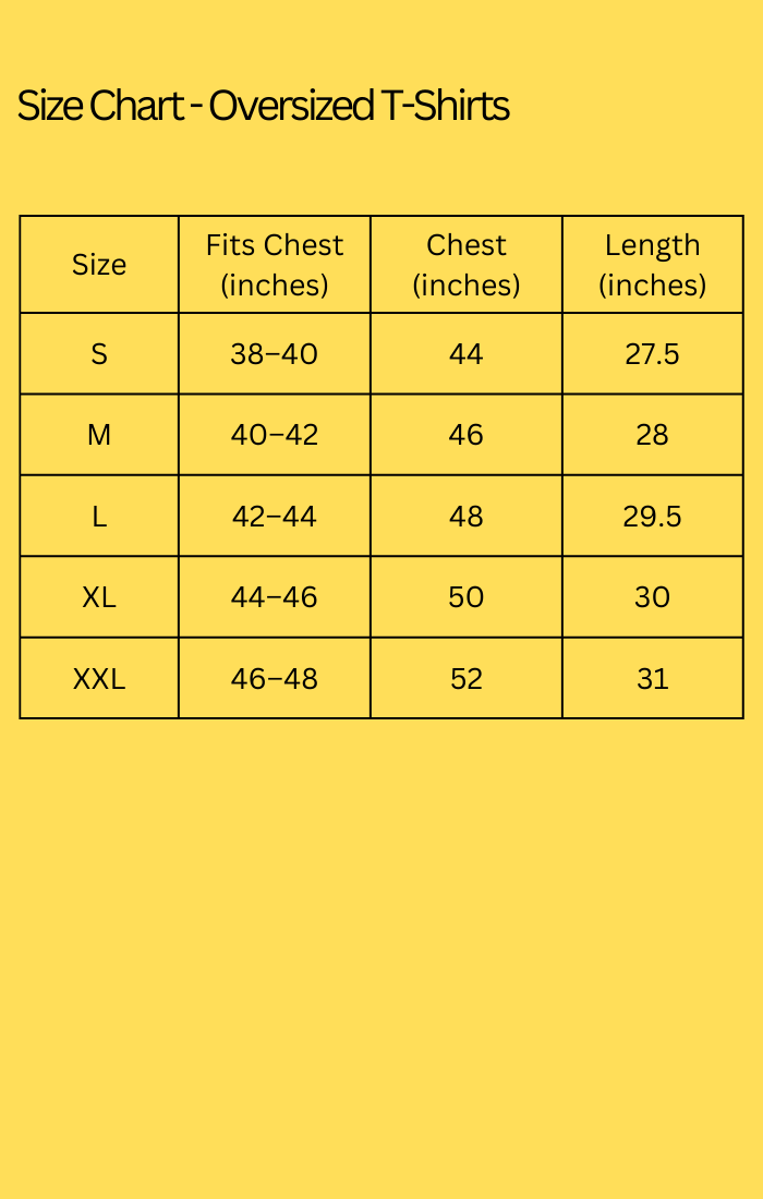 Size Chart 1