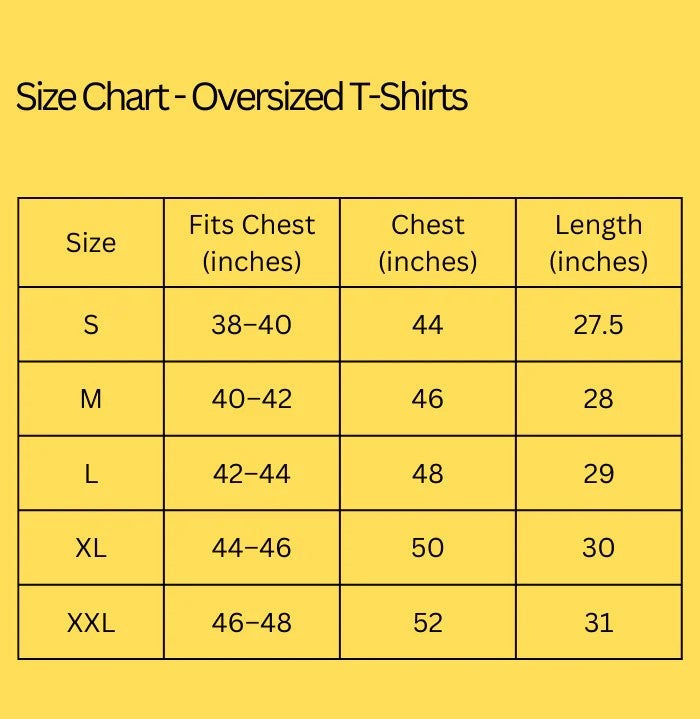 Size Chart 1