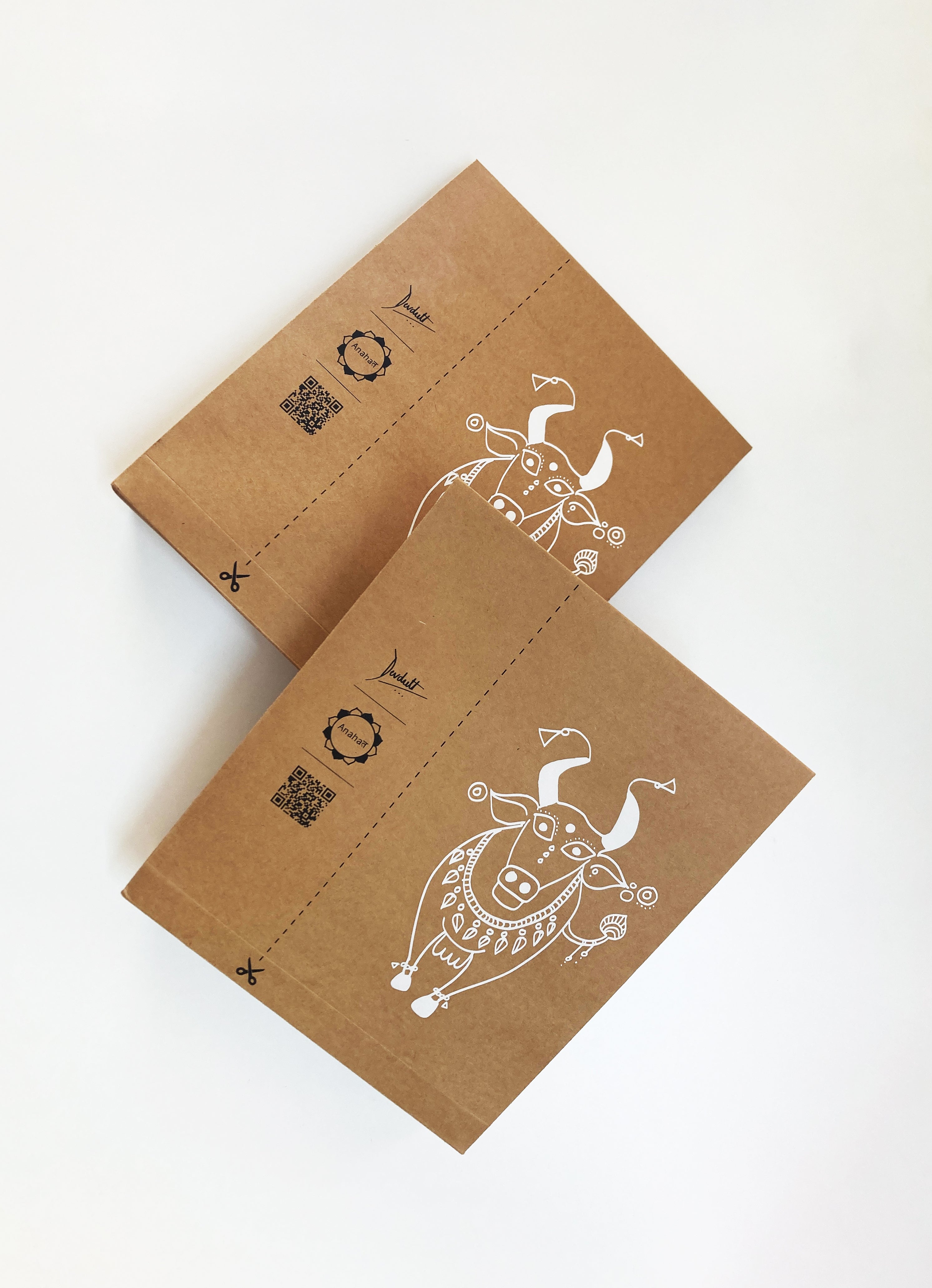 Anahat branded eco-friendly t-shirt packaging — Men at Night