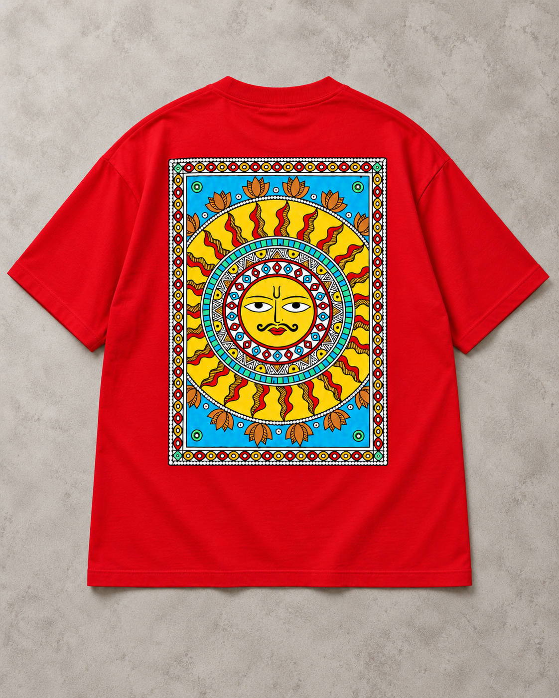 Surajmukhi: The Sun, Painted Full (Madhubani)