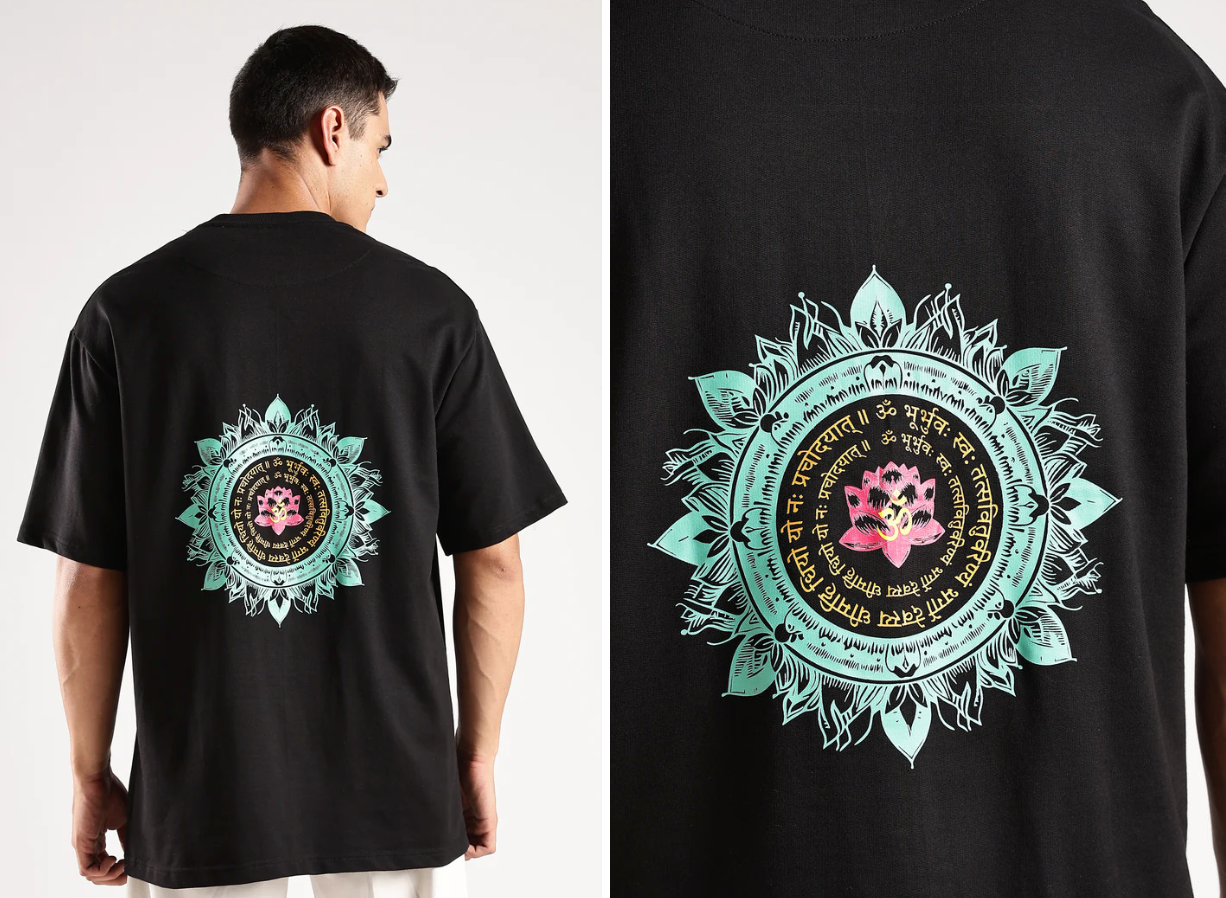 Embroidered Mandala T-Shirt