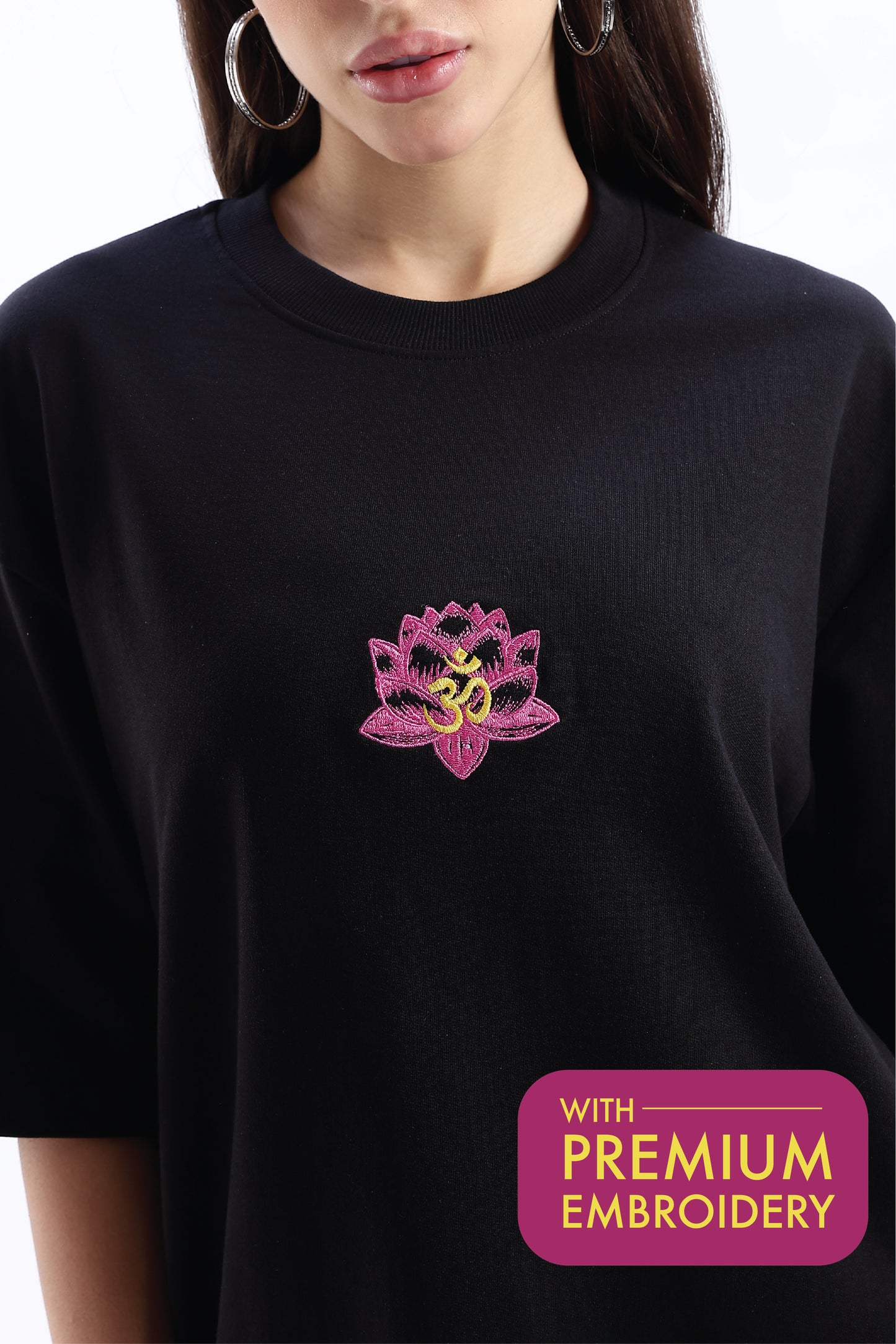 Embroidered Mandala T-Shirt