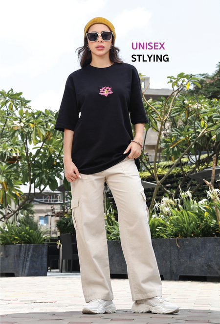 Embroidered Mandala T-Shirt