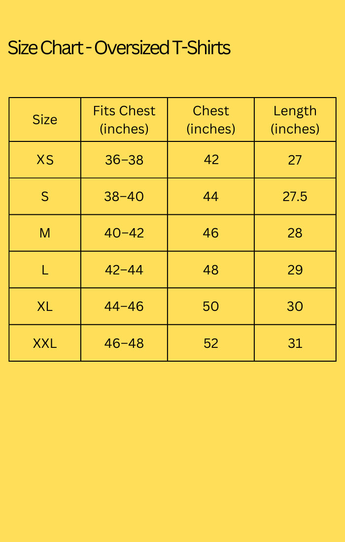 Size Chart 1